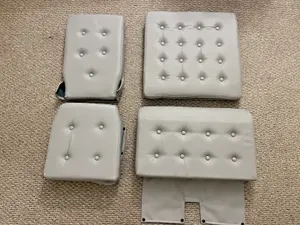Piper PA18 Super Cub Grained Vinyl Seat Cushion Set, Original Styling, Nice!